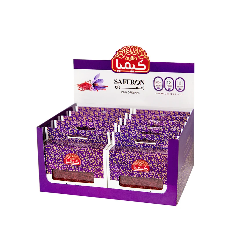 زعفران سوپرنگین کیمیا طلایی -  4.608 گرم بسته 10 عددی