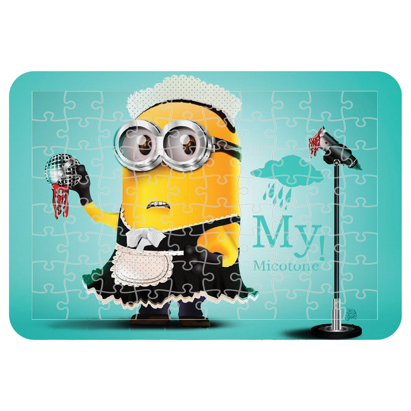 پازل 54 تکه اطلس آبی طرح کارتون مینیون ها مدل P1150