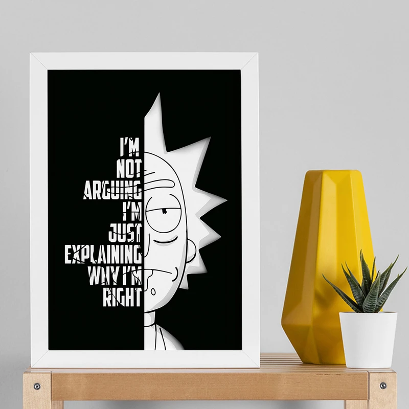 تابلو صبا طرح مدل ریک اند مورتی کد G523w