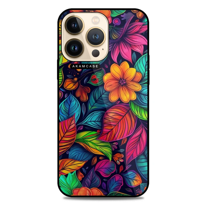 کاور آکام مدل AMC-WA13PRO-FLOWERS-36 مناسب برای گوشی موبایل اپل iPhone 13 Pro