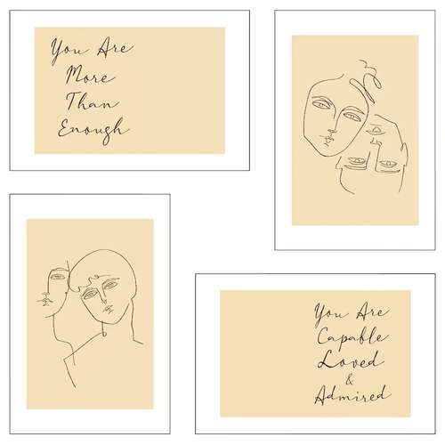 کارت پستال ایکیا مدل YLLEVAD مجموعه 4 عددی