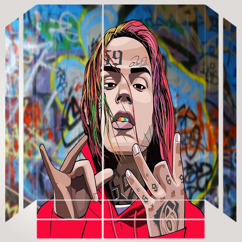 برچسب پلی استیشن ۴ مدل 6ix9ine کد PS-10113