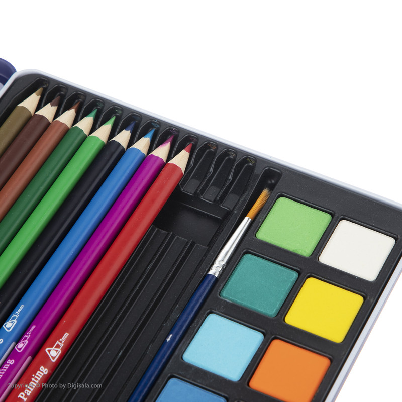 مداد رنگی پادیلوت مدل مداد رنگی 12 رنگ +12رنگ آبرنگ پادیلوت طرح پرنده مدل A-710212-1