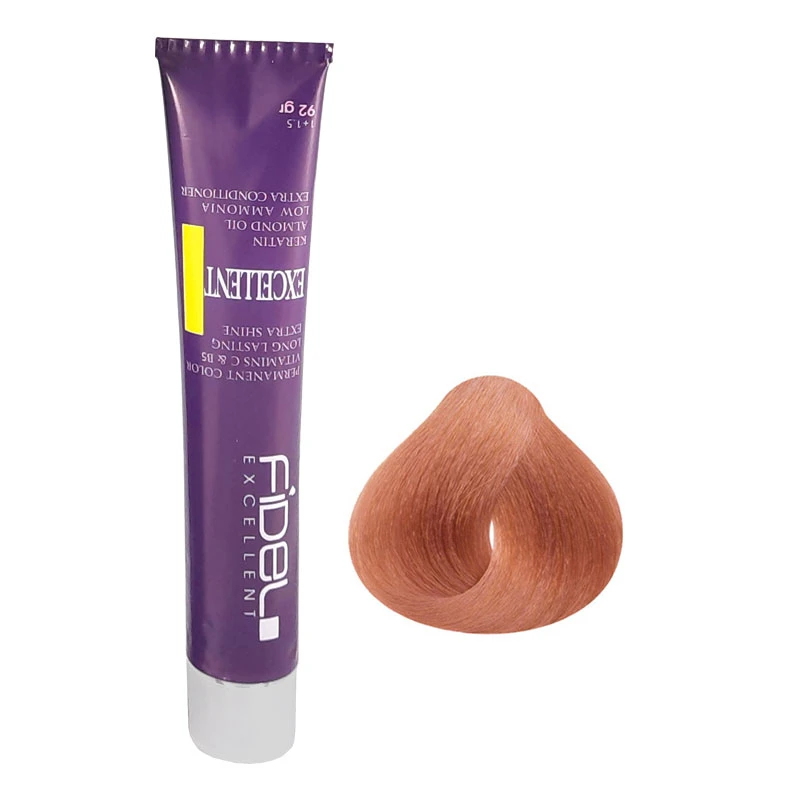 رنگ مو فیدل اکسلنت شماره 6/34 حجم 100 میلی‌لیتر رنگ بلوند عسلی تیره