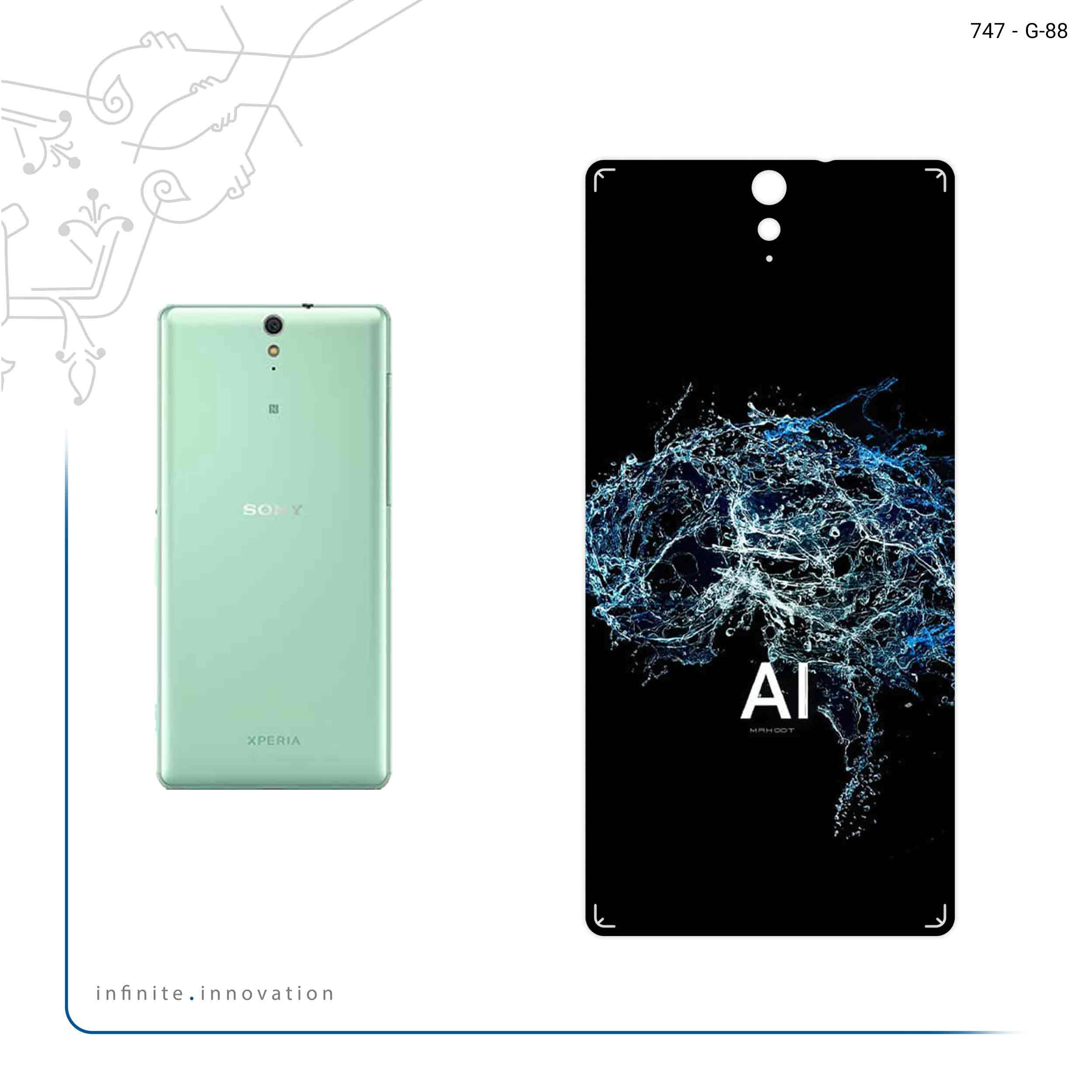 برچسب پوششی ماهوت مدل Artificial intelligence 2 مناسب برای گوشی موبایل سونی Xperia C5