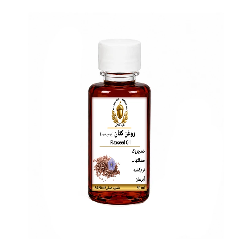 روغن کتان بلوط طلایی مدل ممتاز حجم ۳۰‌میلی‌لیتر