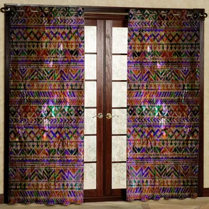 پرده مدل مخمل پانچی کد 1244 سایز 140x280 سانتی متر