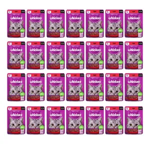 پوچ ویسکاس مدل گوشت گاو وزن 85 گرم بسته 28 عددی