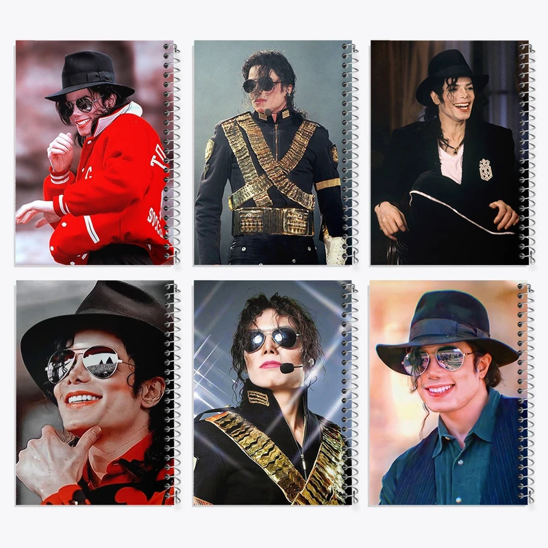 دفتر مشق 100 برگ خندالو طرح مایکل جکسون (Michael Jackson) کد 531 مجموعه 6 عددی