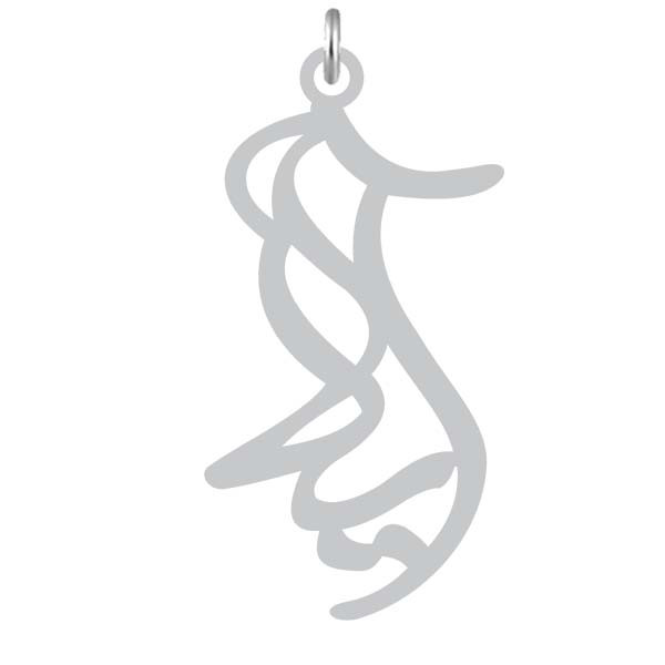 آویز گردنبند نقره کرابو طرح آیلا مدل Kn2-1181