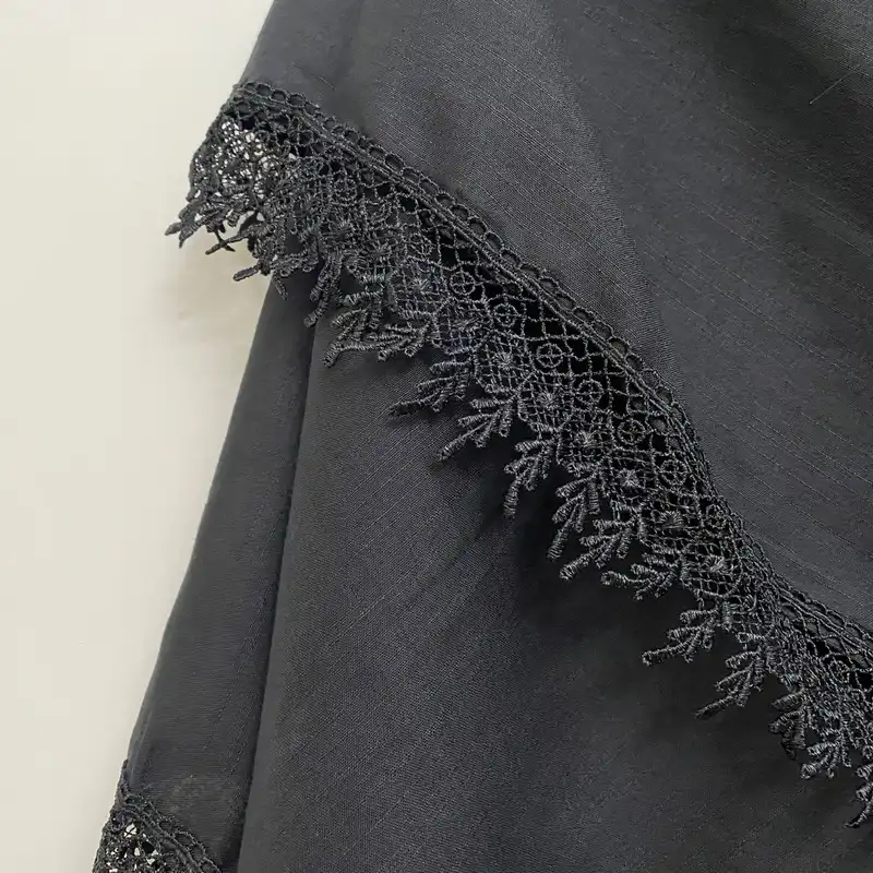 روسری زنانه مدل نخ اسلپ دور گیپور ‌