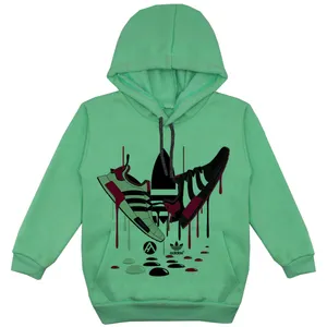 هودی پسرانه مدل کفش F183 رنگ سبز