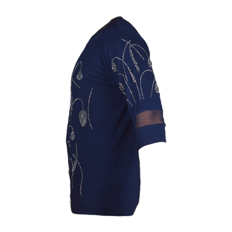 بلوز آستین سه ربع زنانه مدل آماندیس AM115