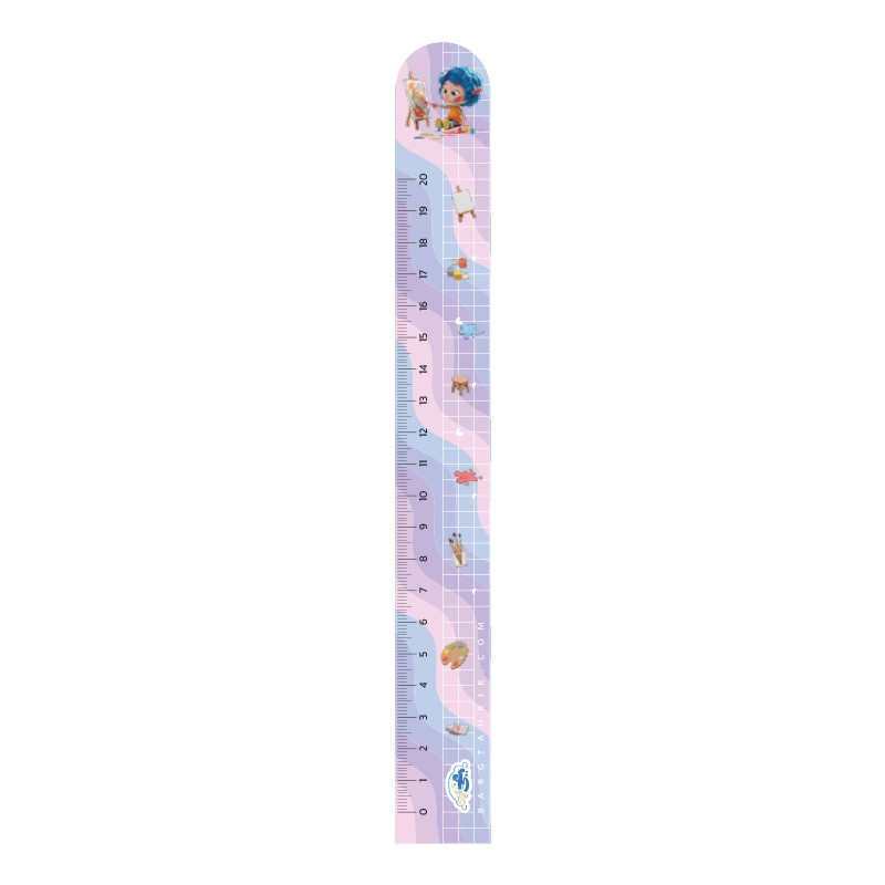 خط کش 20 سانتی متری طرح ببعی مدل Rbb20-07