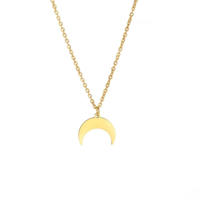 گردنبند طلا 18 عیار زنانه آرا مدل ماه