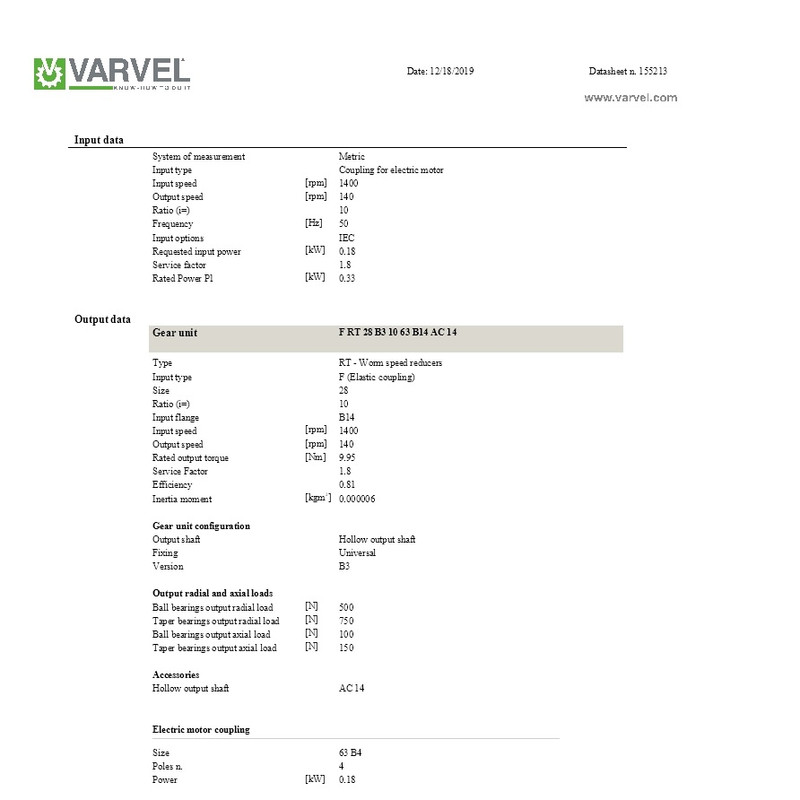 گيربکس وارول مدل تيپ 28 کدI-10-9