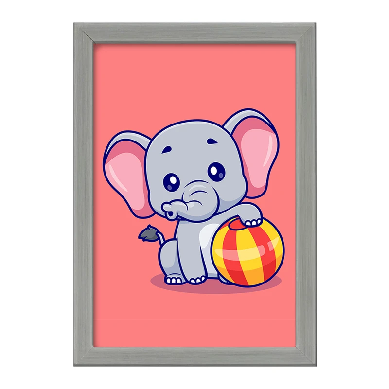 تابلو خندالو طرح حیوانات بامزه فیل کد 29727