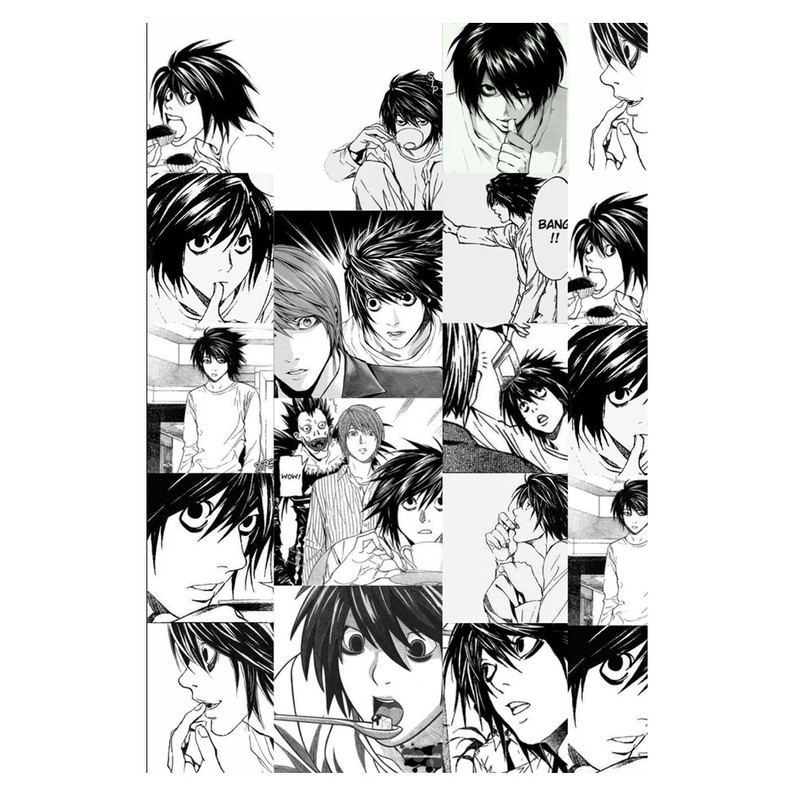 پوستر مدل ال L طرح انیمه دفترچه مرگ Death note کد 386