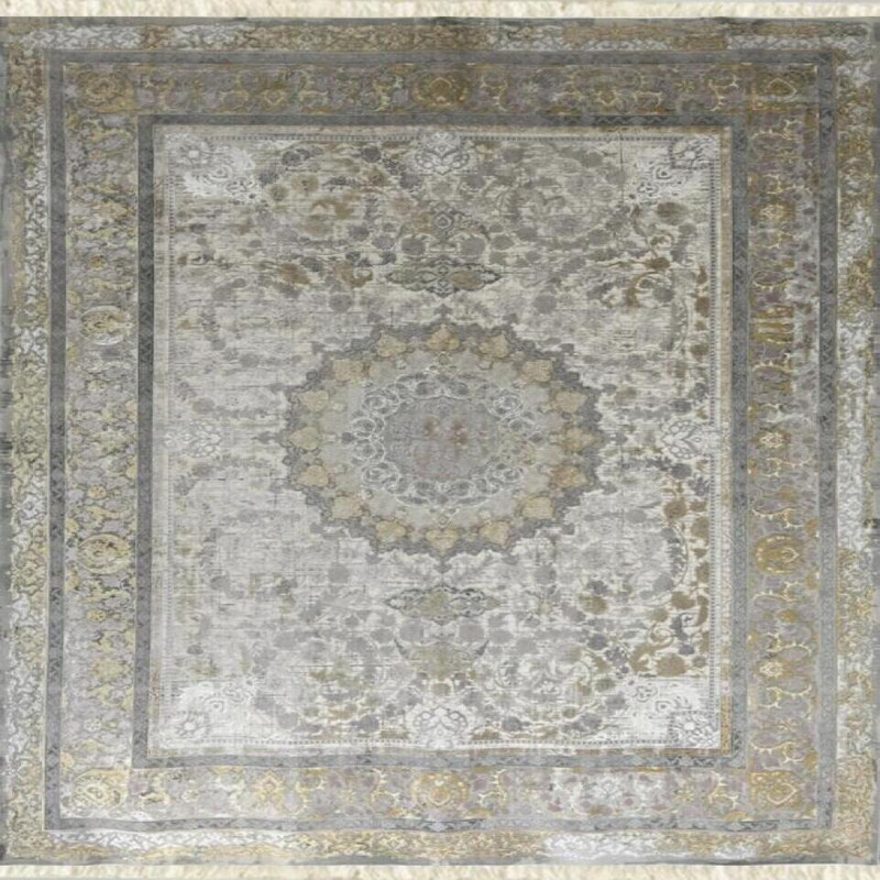 فرش ماشینی 1200 شانه زمینه کرم حاشیه سیلور مدل طرح نگین فرش ماشینی 1200 شانه زمینه کرم حاشیه سیلور مدل طرح نگین