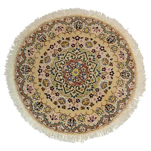 فرش دستباف یک متری مدل گرد کد 1035