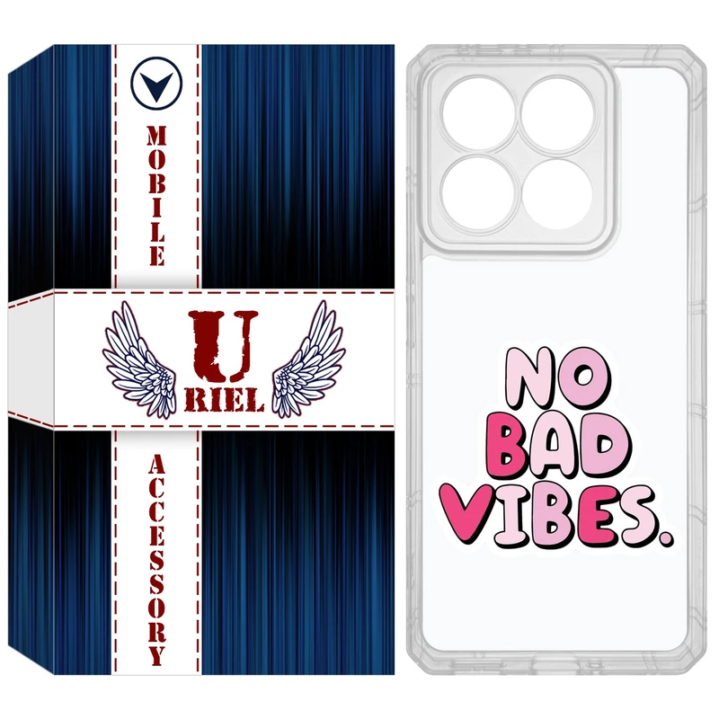کاور یوریل مدل Clear کد 92 طرح انرژی مثبت مناسب برای گوشی موبایل شیائومی 14T / 14T Pro