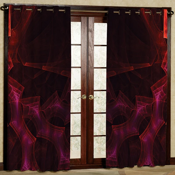 پرده مدل مخمل پانچی کد 6677 سایز 280x140 سانتی متر