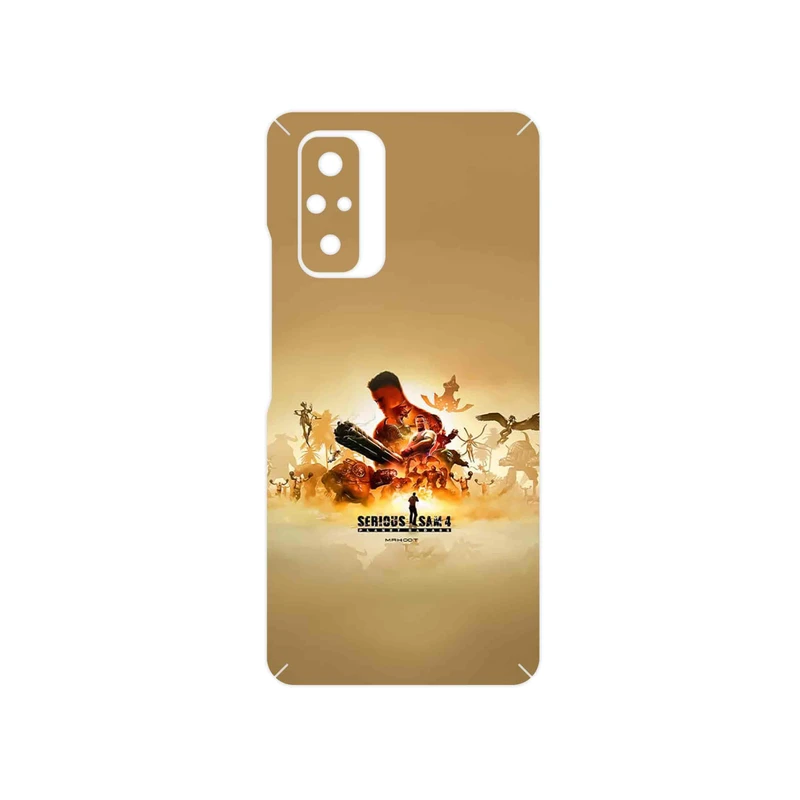 برچسب پوششی ماهوت مدل Serious Sam Game Series مناسب برای گوشی موبایل شیائومی Redmi Note 10 Pro