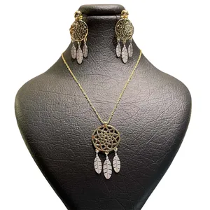 نیم ست طلا 18 عیار زنانه مدل FL 02143