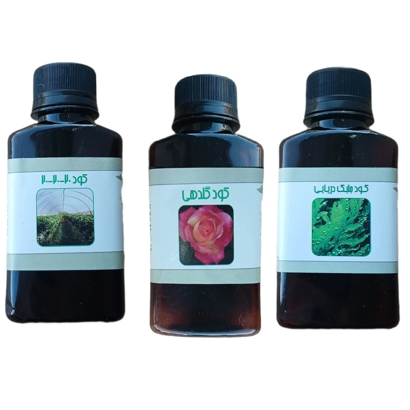 کود مایع کامل سه بیست و جلبک دریایی و گلدهی مدل life drop حجم 110 میلی لیتر بسته 3 عددی