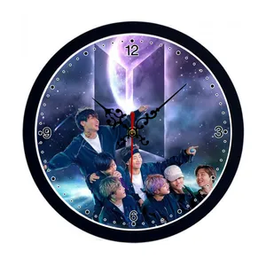 ساعت دیواری مدل گروه موسیقی بی تی اس کد s-600