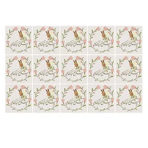 برچسب مدل سال نو مبارک طرح خرگوش جادویی مجموعه 15 عددی