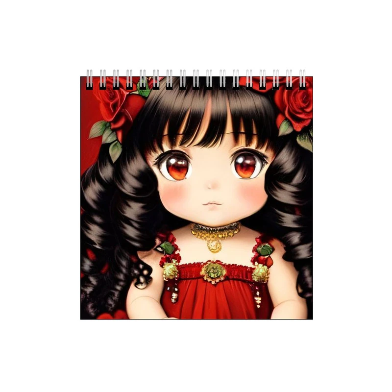 دفتر طراحی طرح دختر و رزها کد 5245171