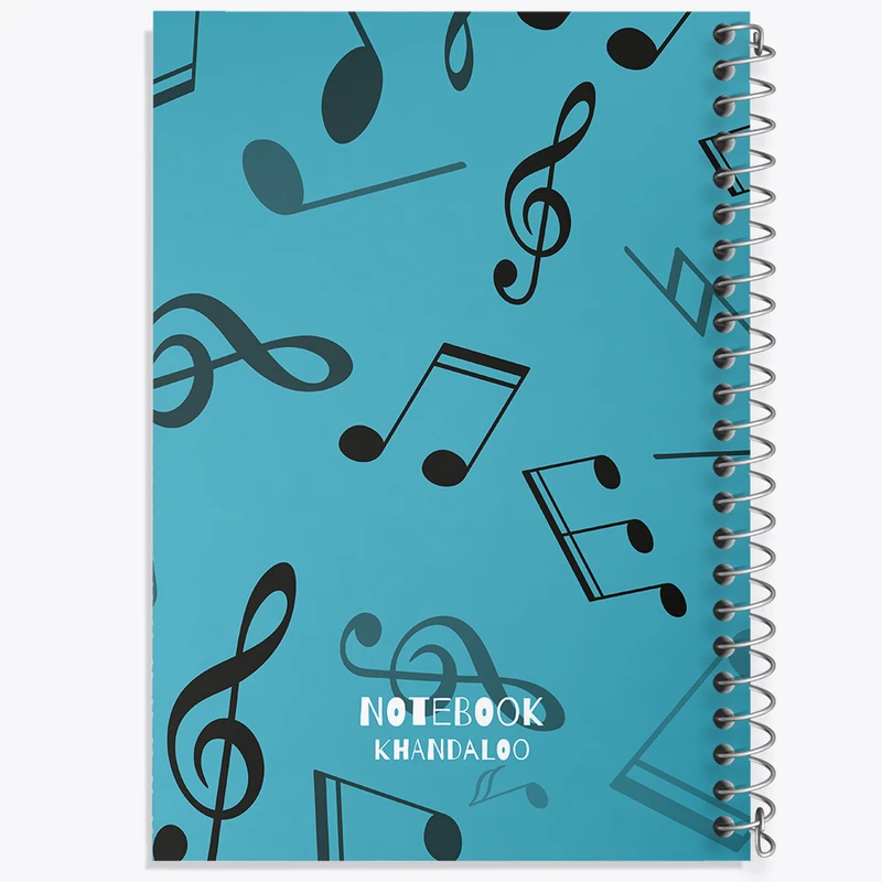 دفتر مشق 50 برگ خندالو طرح نت موسیقی کد N836