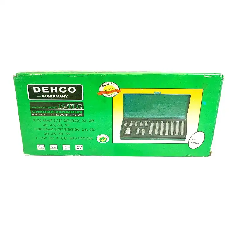 آچار بکس ستاره ای دهکو  مدل 15-TLG مجموعه 15 عددی