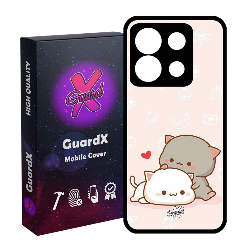 کاور گارد ایکس طرح Love مدل Glass10372 مناسب برای گوشی موبایل شیائومی Redmi Note 13 5G