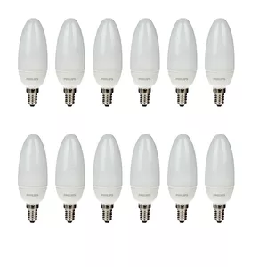 لامپ کم مصرف 5 وات فیلیپس مدل شمعی پایه E14 بسته 12 عددی
