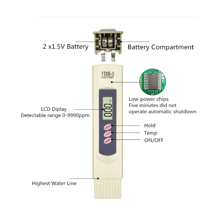 سختی سنج آب مدل TDS-3 عکس شماره 4