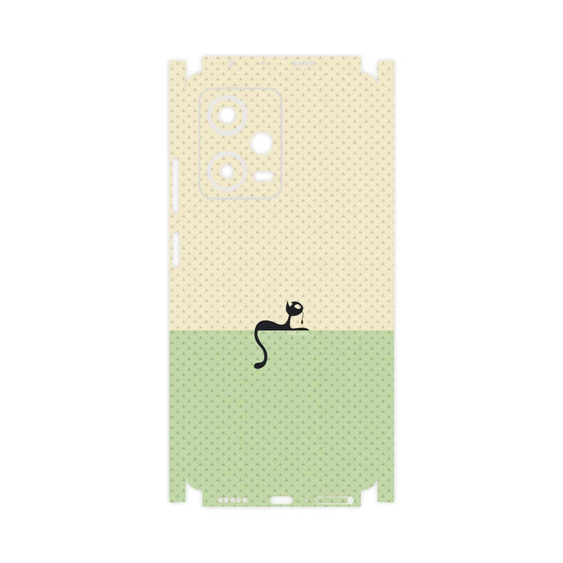 برچسب پوششی ماهوت مدل Minimal Internet Cat Icon-FullSkin مناسب برای گوشی موبایل شیائومی Redmi Note 12 Pro 5G