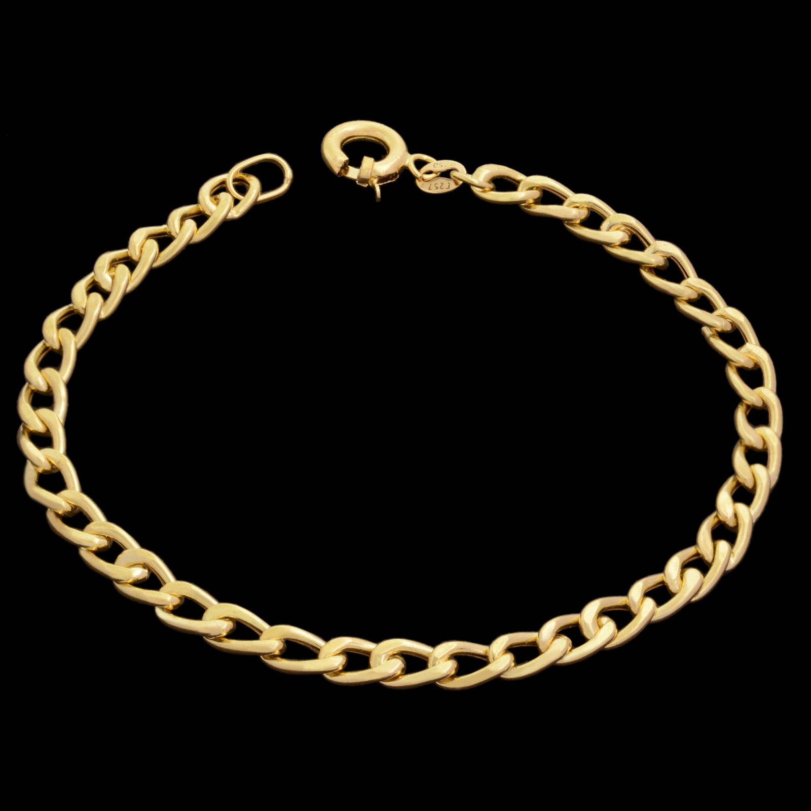 دستبند طلا 18 عیار زنانه طلای مستجابی  کد M12 -  - 1