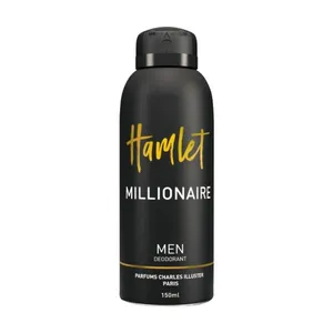 اسپری دئودورانت مردانه هملت مدل Millionaire حجم 150 میلی لیتر