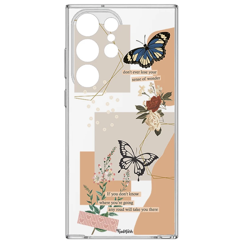 کاور طرح Butterfly مناسب برای گوشی موبایل سامسونگ Galaxy S26 Ultra