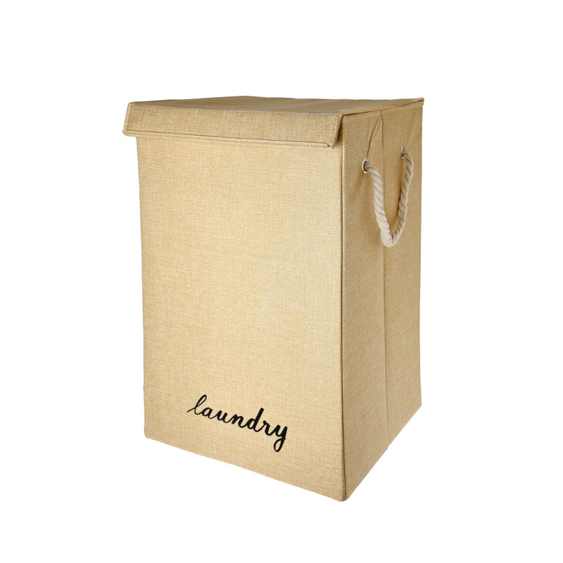 سبد لباس چرک مدل دسته کنفی درب دار