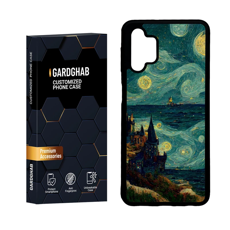 کاور گارد قاب مدل دور ژله ای هنری مناسب برای گوشی موبایل سامسونگ Galaxy A32 5G / M32 5G