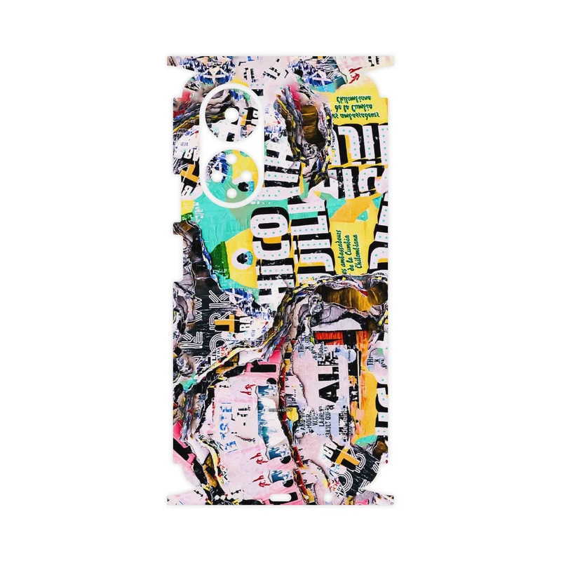 برچسب پوششی ماهوت مدل Collage of Teared Paper-FullSkin مناسب برای گوشی موبایل آنر X7