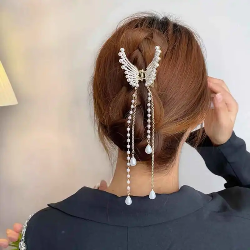 کلیپس مو زنانه مدل فرشته آویزدار