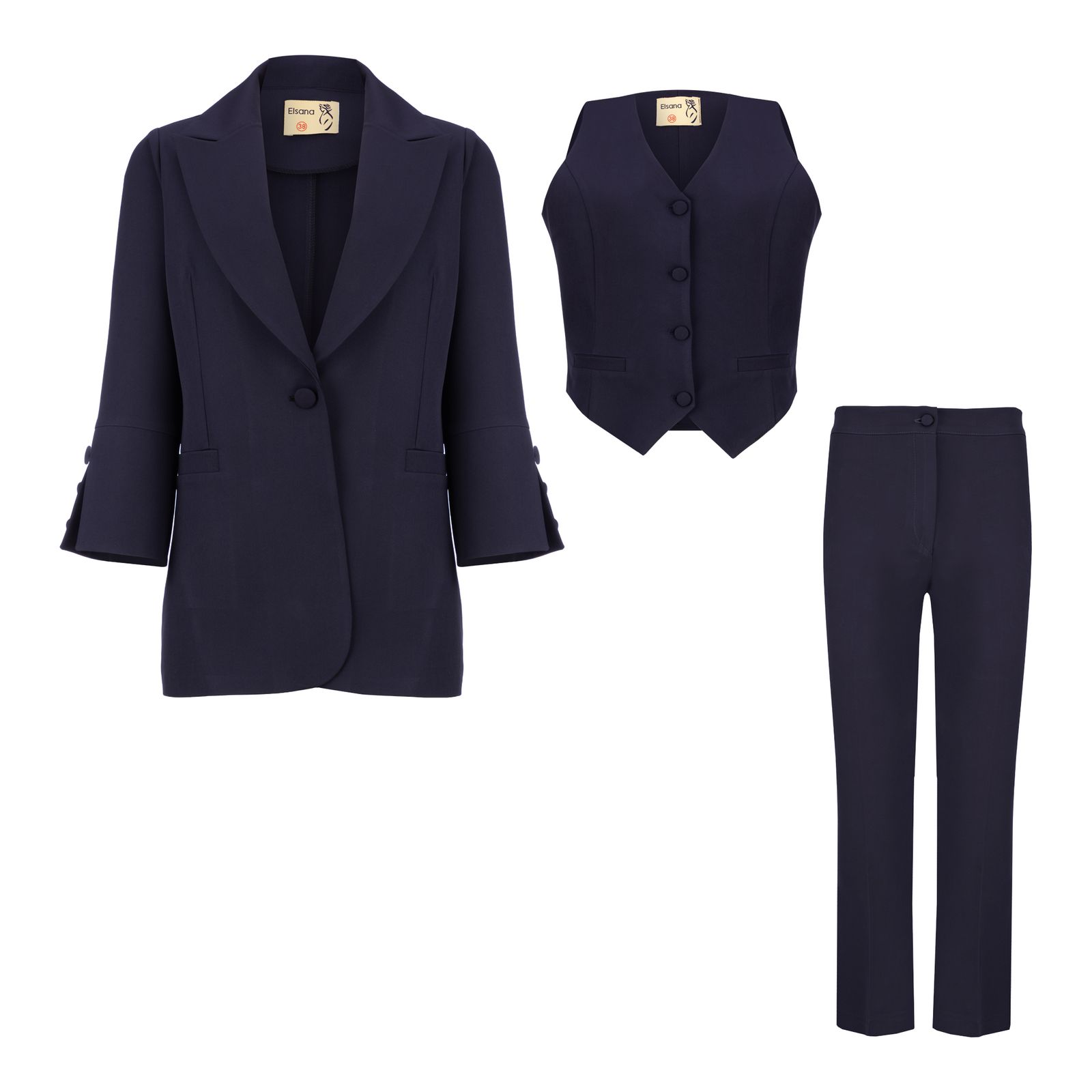 ست 3 تکه لباس زنانه السانا کد 202501 - - 20