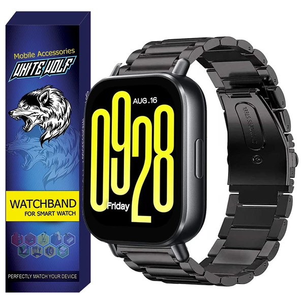 بند وایت ولف مدل WF-3Bea مناسب برای ساعت هوشمند شیائومی Redmi Watch 5 Active