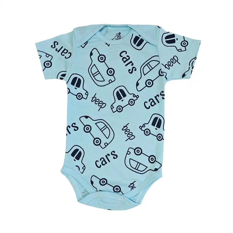 ست 3 تکه لباس نوزادی سپیدپوش مدل ماشین کد 140203