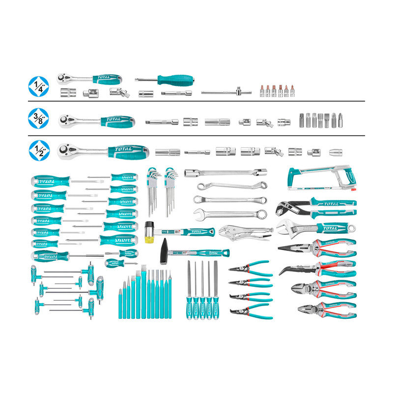 مجموعه 330 عددی ابزار توتال مدل THPTCS73281