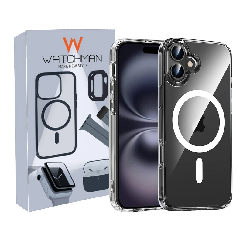 کاور واچ من مدل Clear magsafe مناسب برای گوشی موبایل اپل iphone 16